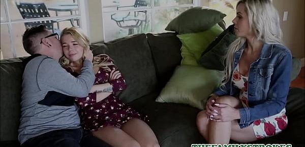  Hot MILF Step Mom Teaching Her Hot Teen Virgin Step Daughter Alina West Anal Sex With Her Boyfriend